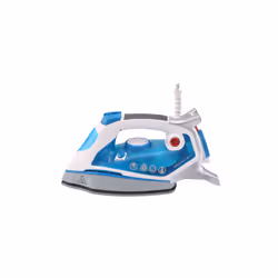 Hoover IRONflow TIF2600/1 011, Fer à repasser à sec ou à vapeur, Semelle en céramique, 190 g/min, Bleu, Transparent, 0,3 L, I ...