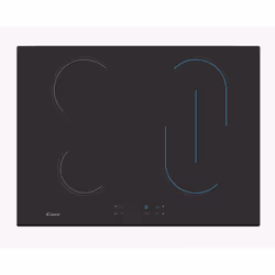 Candy Timeless CH74BVT, Noir, Intégré, 70 cm, Céramique, Verre-céramique, 4 zone(s)