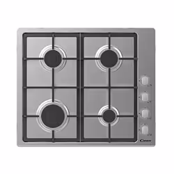 Candy Idea CHG6LX, Acier inoxydable, Intégré, 60 cm, Gaz, Acier inoxydable, 4 zone(s)