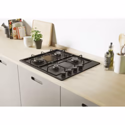 Candy Idea CHW6LBB Noir Intégré 60 cm Gaz 4 zone(s)