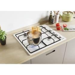 Candy Idea CHW6LWW Blanc Intégré 60 cm Gaz 4 zone(s)