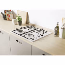 Candy Idea CHW6LWW Blanc Intégré 60 cm Gaz 4 zone(s)