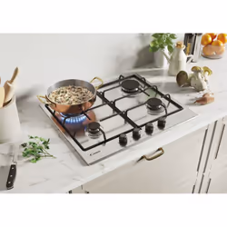 Candy Classic CHW6BR4WTX Acier inoxydable Intégré 59 cm Gaz 4 zone(s)