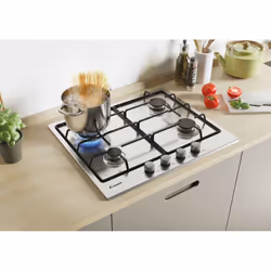 Candy Timeless CEL6PBRX Acier inoxydable Intégré 59 cm Gaz 4 zone(s)