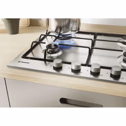 Candy Timeless CEL6PBRX Acier inoxydable Intégré 59 cm Gaz 4 zone(s) - Vue supplémentaire 5