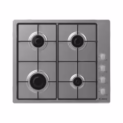 Candy Idea CHW6LX, Acier inoxydable, Intégré, 60 cm, Gaz, Acier inoxydable, 4 zone(s)