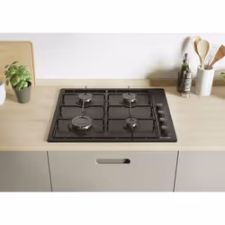 Candy CHW640BLB Noir Intégré 60 cm Gaz 4 zone(s)