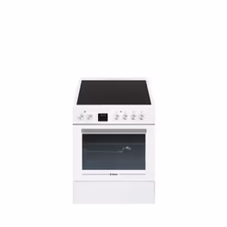 Candy CVE660MW/E, Cuisinière, Blanc, Boutons, Rotatif, Blanc, Devant, Électronique