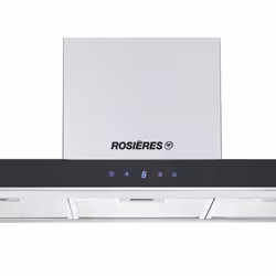 Rosieres RHP90TX Montée au mur Noir, Acier inoxydable 504 m³/h C