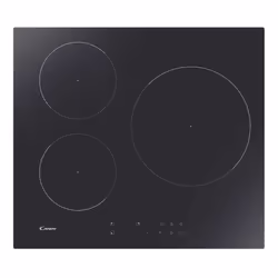Candy CI633CTT, Noir, Intégré, 59 cm, Plaque avec zone à induction, Verre-céramique, 3 zone(s)