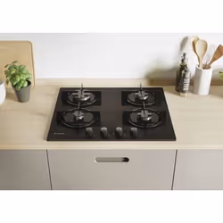 Candy CVW6BB plaque Noir Intégré 59.5 cm Gaz 4 zone(s)