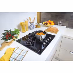 Candy Moderna CVG6DPB Noir Intégré 59 cm Gaz 4 zone(s)