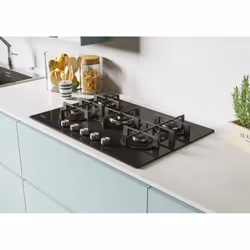 Candy Moderna CVG74WPB Noir Intégré 74.5 cm Gaz 5 zone(s) - Vue supplémentaire 4