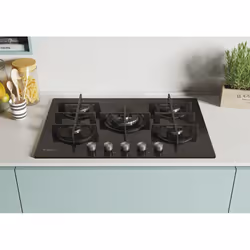 Candy Moderna CVG74WPB Noir Intégré 74.5 cm Gaz 5 zone(s) - Vue supplémentaire 5