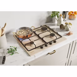 Candy Classic CHW6BRAV4WGT Avoine Intégré 59 cm Gaz 4 zone(s)