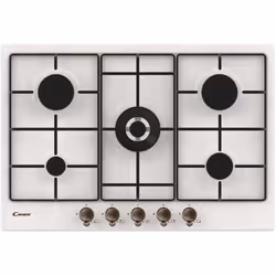 Candy Classic CHW7AV4WGT, Avoine, Intégré, 74 cm, Gaz, Acier inoxydable, 5 zone(s)