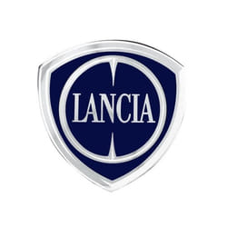 Autocollant 3D - Lancia - Logo Officiel - 48 x 47 mm - Flexible Brillant - Résine Polyuréthane