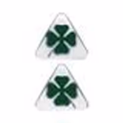 Autocollant 3D - Alfa Romeo - Quadrifoglio Verde - 85 x 95 mm - 2 Pièces - Flexible et Brillant