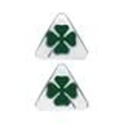 Autocollant 3D - Alfa Romeo - Quadrifoglio Verde - 85 x 95 mm - 2 Pièces - Flexible et Brillant