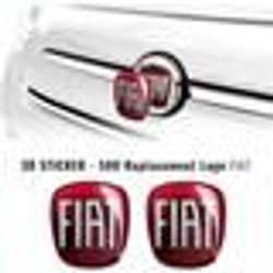 Autocollant - Fiat - 500 - 3D - Flexible - Inaltérable