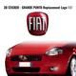 Autocollant 3D - Fiat - Grande Punto - Rouge - Dimensions 65x60 mm - Non original