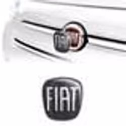 Autocollant 3D - Fiat - 500 - Noir - Flexible - Résistant aux intempéries
