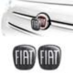 Autocollant 3D - Fiat - 500 - Noir - Flexible - Résistant aux intempéries