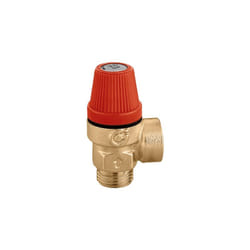 Soupape de sécurité ordinaire certifiée. Raccords 1/2', réglage 3 bar Caleffi 312430 1/2' - 3 bar