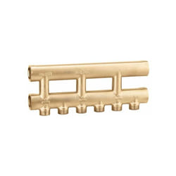 Collecteur coplanaire fusionné simple face 2+2 shunts Caleffi 357502 3/4" - 2+2