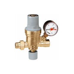 Caleffi - Groupe de remplissage automatique préréglable 1/2' avec raccord manomètre 1/4 'f 553540 1/2' avec raccord de manomètre 1/4' f