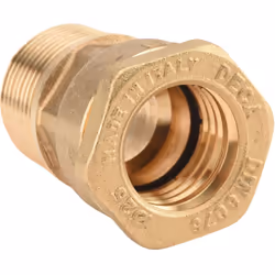 Présentation Raccord DECA droit mâle 1" (26/34) laiton tube PE ancienne génération Ø34 - Sferaco Choix idéal pour les install ...