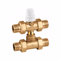 Vanne de zone à trois voies avec té de dérivation prévue pour les commandes électrothermiques |Caleffi 678 CARACTÉRISTIQUES:  ...