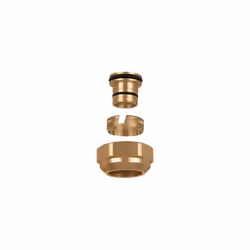 CODE DE L'ARTICLE : 680605 CARACTÉRISTIQUES TECHNIQUES Raccord de diamètre auto-adaptatif pour tubes en plastique. Pmax d'uti ...