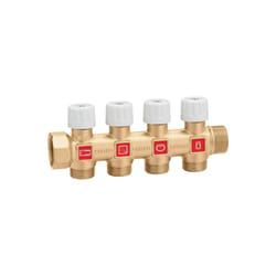 Collecteur simple, modulaire avec vannes d'arrêt 3/4', 4 sorties Caleffi 354254 4
