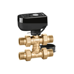Caleffi - Vanne de zone motorisée à sphère trois voies avec té de by-pass télescopique 1/2', tension 230V 644442 1/2'