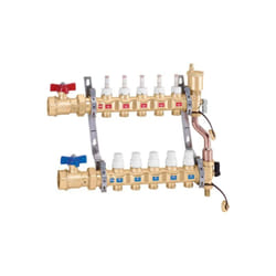 Raccordement collecteur prémonté 1 'f, 5 sorties 3/4' m Caleffi 6686E5S1 5 - 1' f