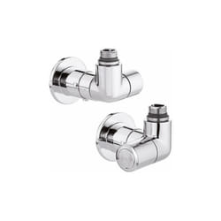 Paire de robinets high-style double équerre Caleffi 4003-4004 Chromé - Droite
