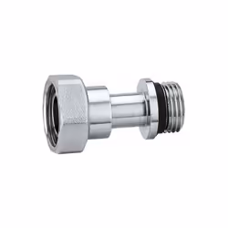 Raccord télescopique chromé pour vannes et détendeurs pour radiateurs avec course de 15 mm |Caleffi 381302-381402 CARACTÉRIST ...