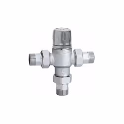 Mitigeur thermostatique réglable avec clapets anti-retour et filtres et complet avec fonction d'arrêt thermique |Caleffi 5218 ...