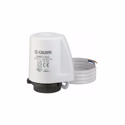 Actionneur thermoélectrique avec indicateur de position d'ouverture sans microrupteur auxiliaire |Caleffi 656202-656204 CARAC ...