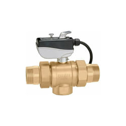 Vanne à boisseau sphérique 2 voies motorisée avec microrupteur auxiliaire Caleffi 638 24V - 1 1/4'