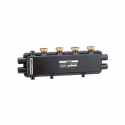 Collecteur séparateur hydraulique pour installations de chauffage avec entraxe 125 mm et corps en acier SEPCOLL 2+1 |Caleffi ...