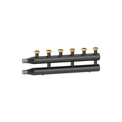 Collecteur pour systèmes de chauffage et de climatisation, 3 sorties Caleffi 550030 Noir