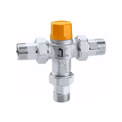 Vanne de dérivation thermostatique pour installations solaires avec corps en alliage résistant à la dézincification |Caleffi  ...