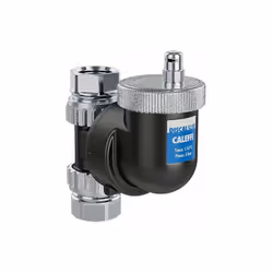DISCALSLIM® - Désaérateur avec raccords filetés femelles pour installations horizontales ou verticales |Caleffi 5518 CARACTÉR ...
