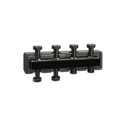 Collecteur pour systèmes de chauffage et de climatisation, avec isolation. 2+1 prises Caleffi 550221 Noir