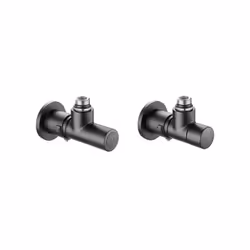 Paire de vannes haut de gamme pour radiateurs en noir mat|Caleffi 400103 CARACTÉRISTIQUES: Vanne de radiateur thermostatique, ...