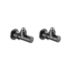 Caleffi - Paire de vannes high-style noir mat 400103 Noir mat