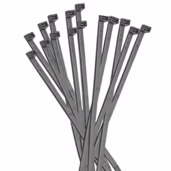 Colliers de câble standard Elematic avec les caractéristiques suivantes : Matériau : polyamide 6.6 naturel Couleur : noir Lar ...