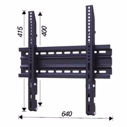 ITB AMOM06145 support pour téléviseur 50" Noir